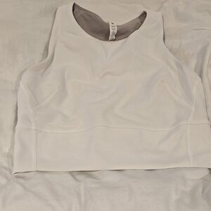 lululemon athletica White Cropped Athletic Tank